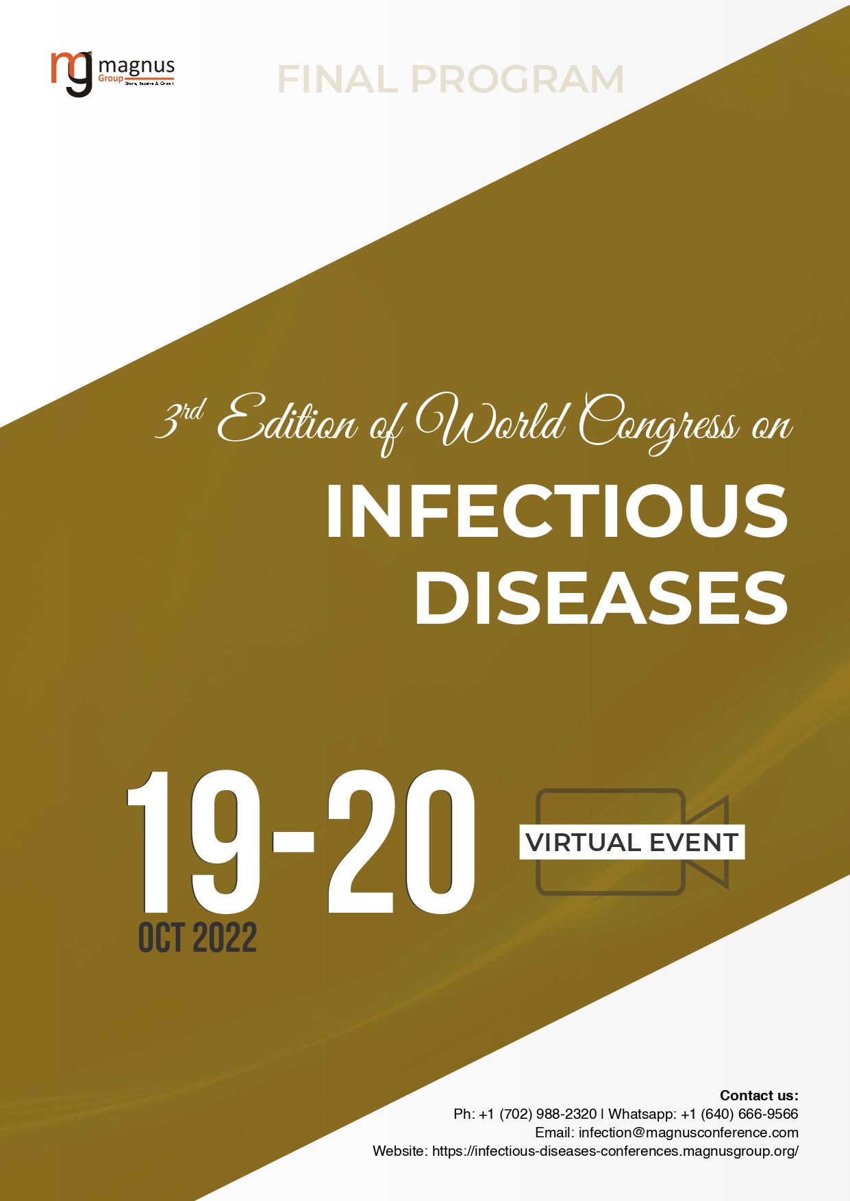 3rd Edition of World Congress on Infectious Diseases | Online Event Program
